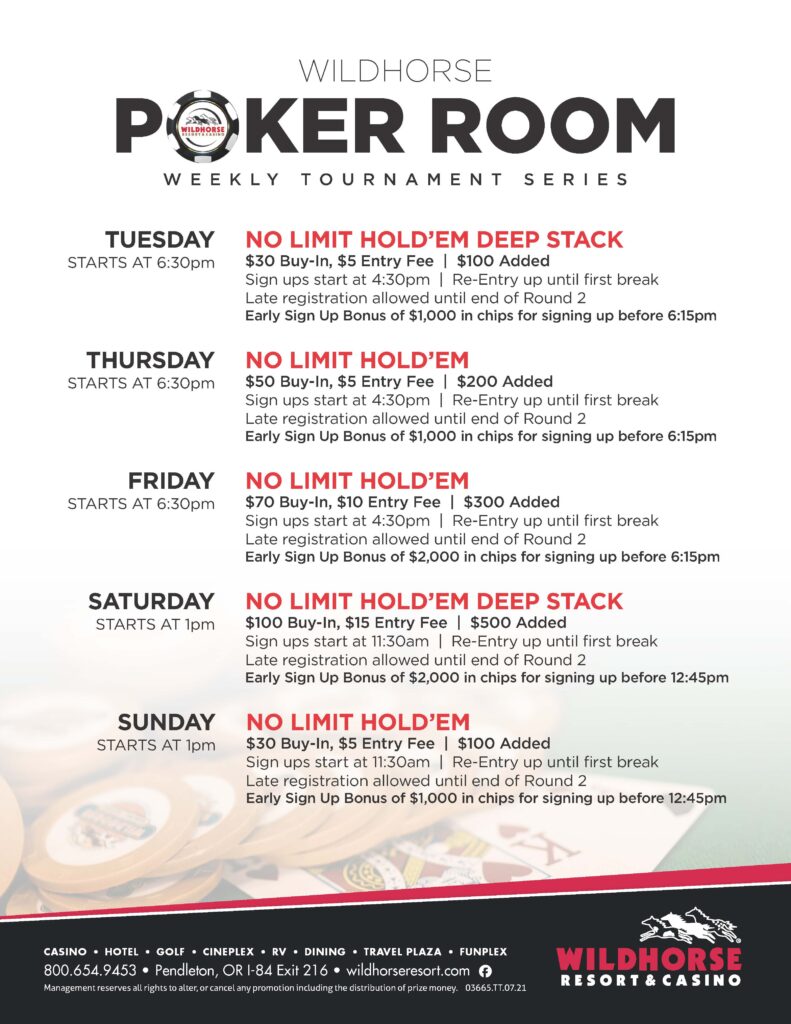 poker tournament schedule in atlantic city